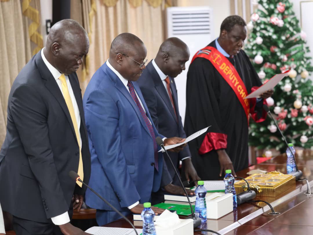 PRESIDENT KIIR URGES UNITY AND TEAMWORK AS NEW MINISTERS TAKE OATH