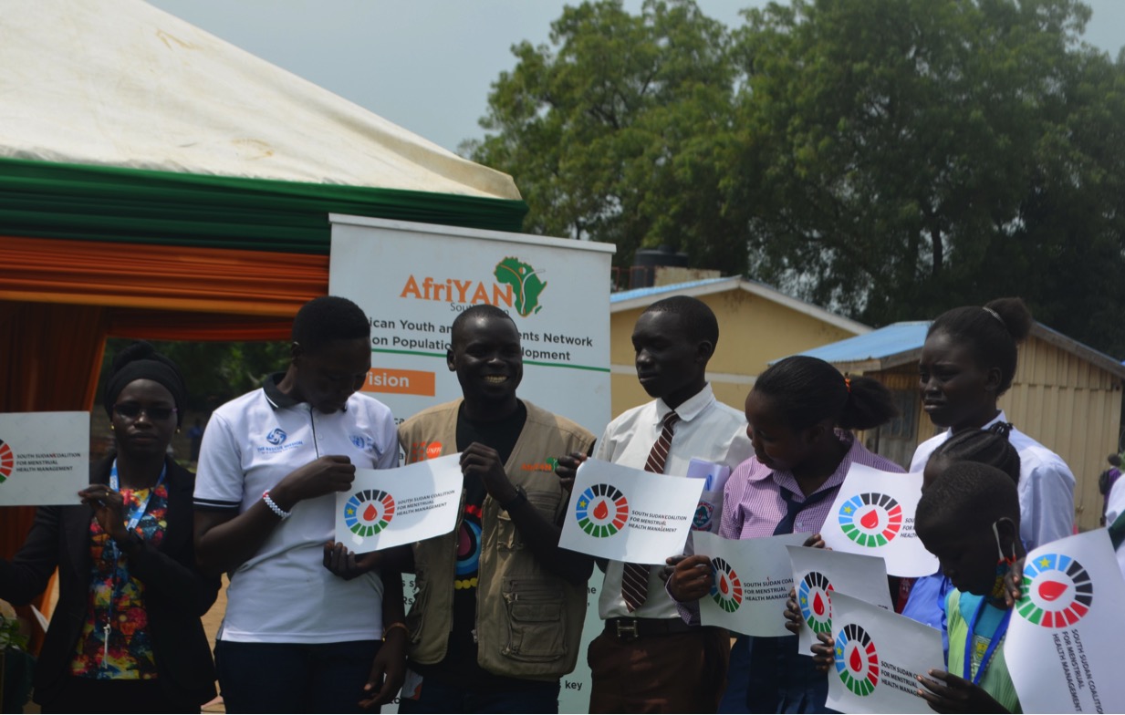 A coalition committee on Menstrual Health Management  launched in Juba