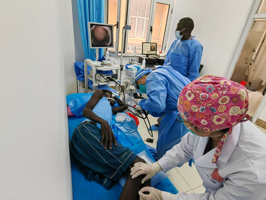 Chinese doctors transform gastroscopy treatment in South Sudan