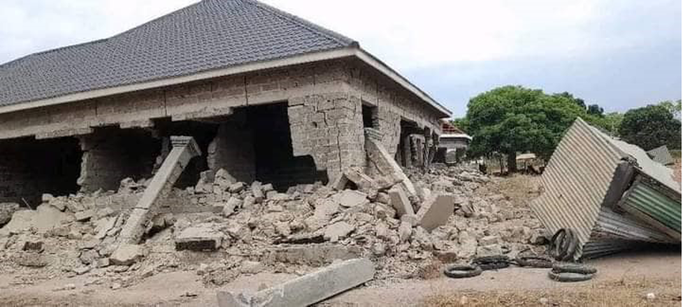 Lakes state authorities demolish over 300 illegal houses erected on school land