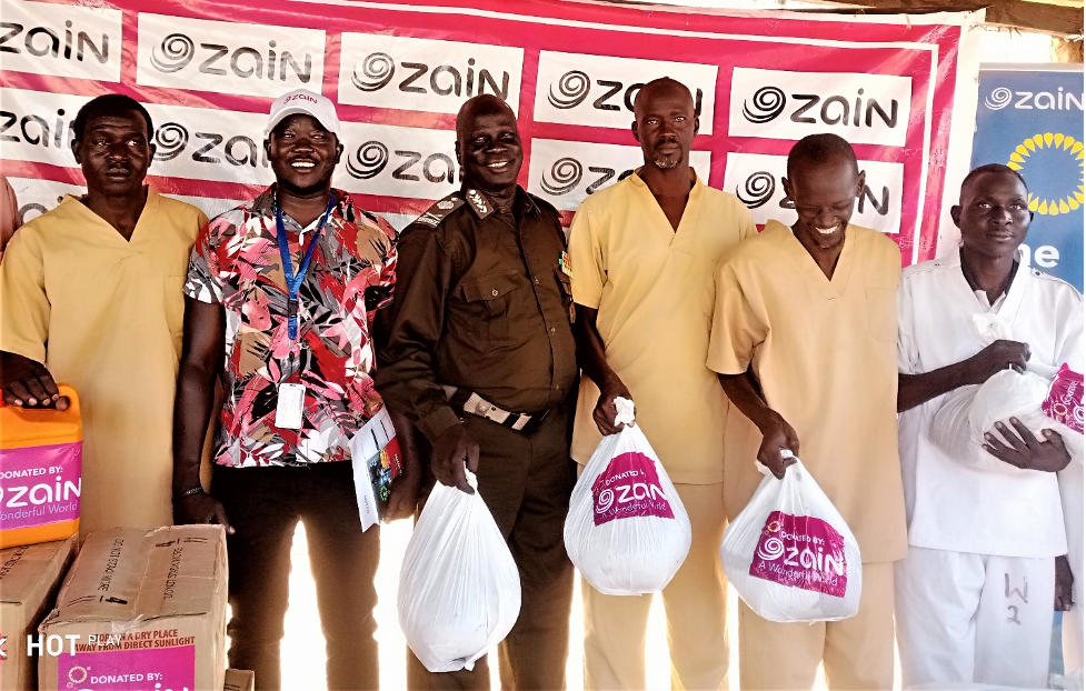 Zain donates food items to 250 inmates in Juba central prison