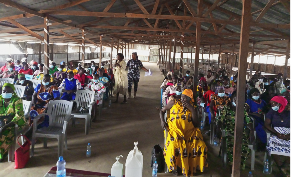 UNMISS brings together displaced women and girls to discuss GBV in Bentiu