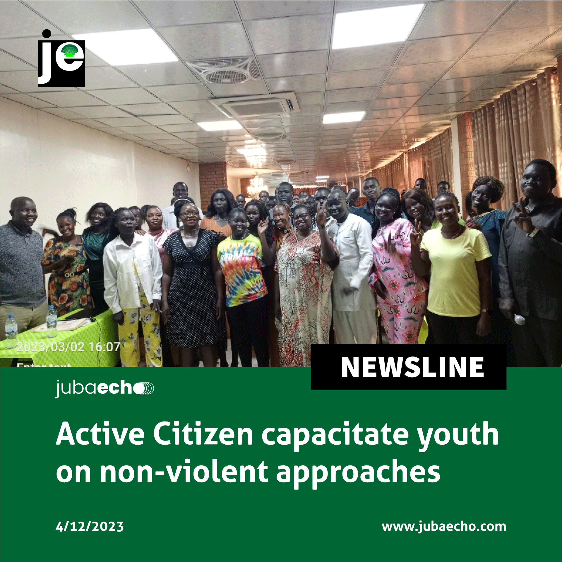 Active Citizen capacitate youth on non-violent approaches