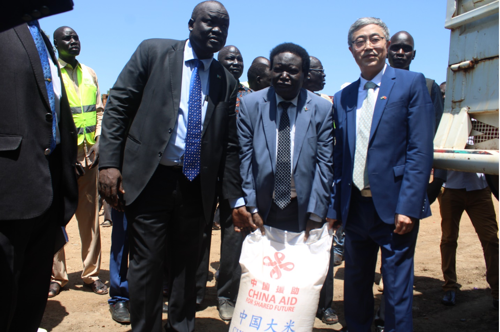 China donates 2,400 tons of rice to aid South Sudan’s humanitarian response