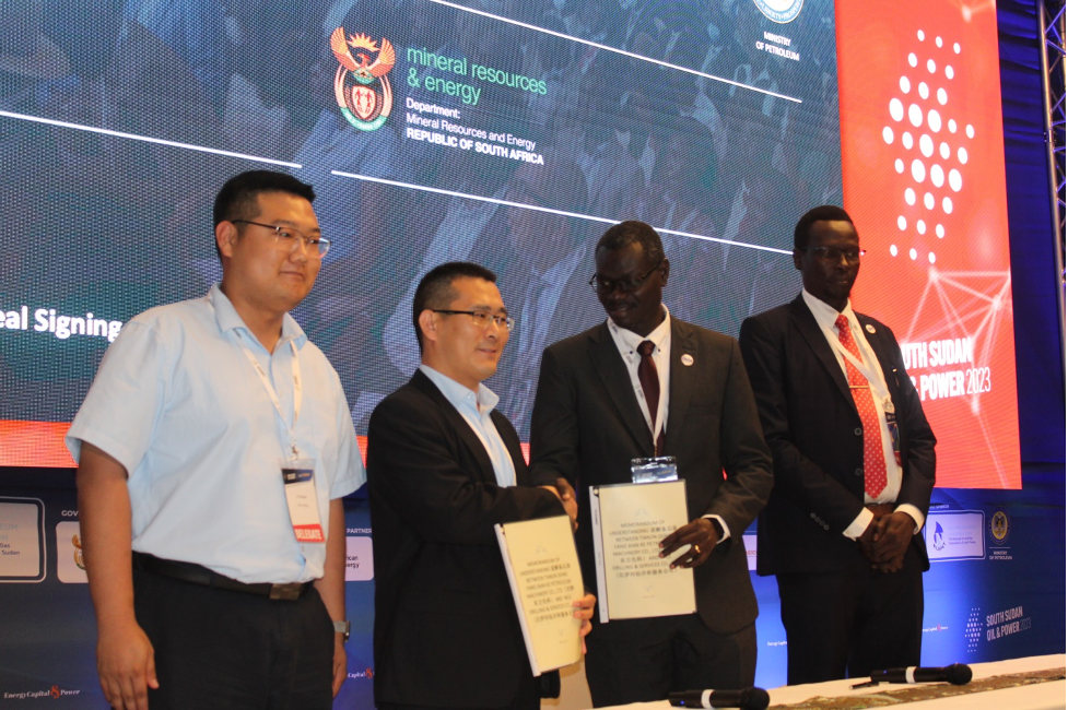 South Sudan oil firm inks MoU with Chinese major rig manufacturer