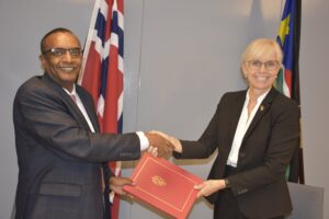 Ambassador Linken & Chairperson of CTSAMVM, Maj. Gen. Hailu Gonfa Eddosa