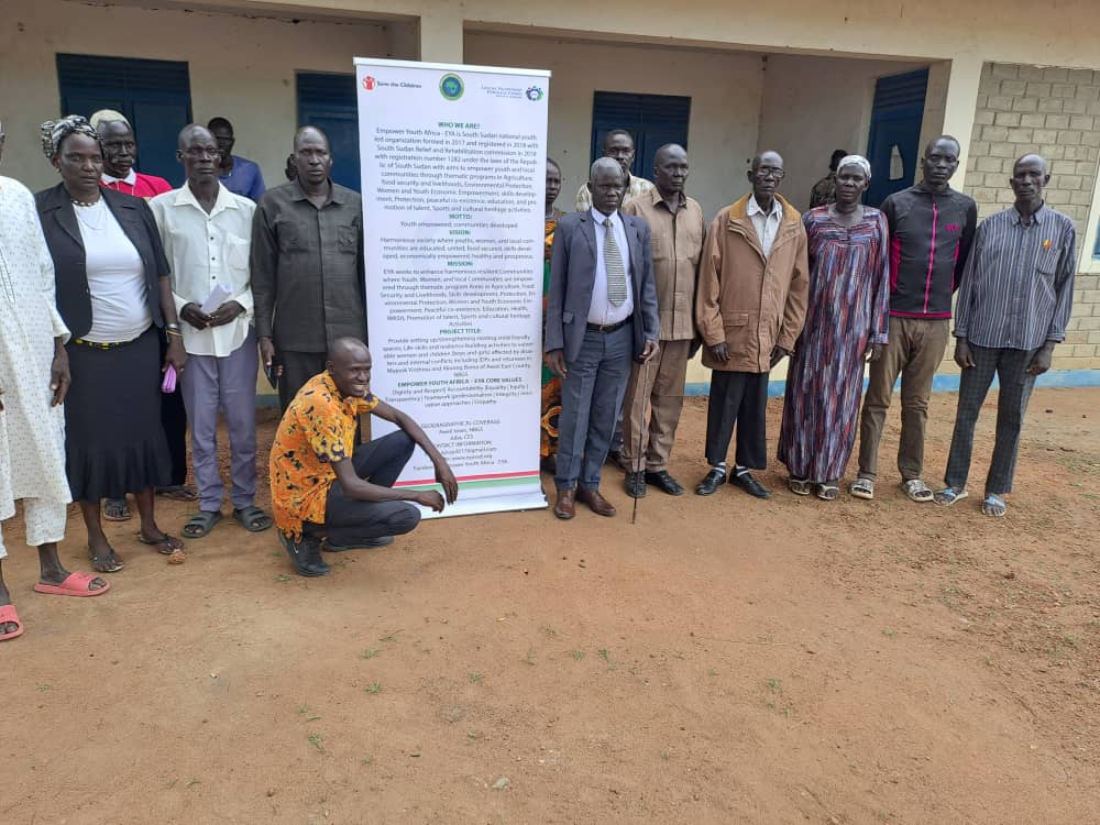 EYA in partnership with Local Response Pooled Fund, Save the Children launched Provide setting up in Aweil