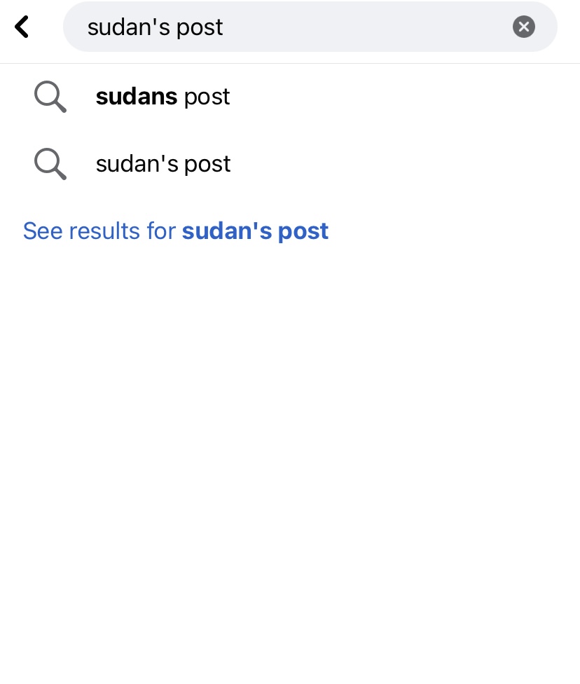 Facebook for Sudan’s post hacked