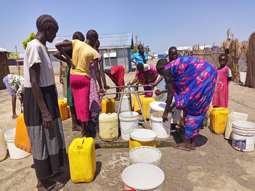 Humanitarians drill boreholes to provide water to returnees, IDPs in Unity state