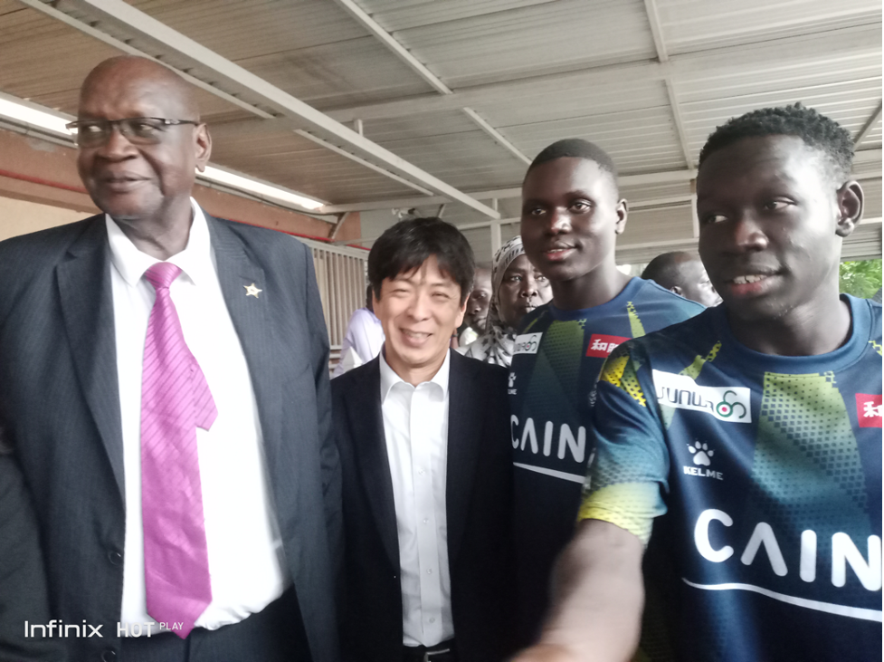 Two South Sudanese soccer players return home after training in Japan