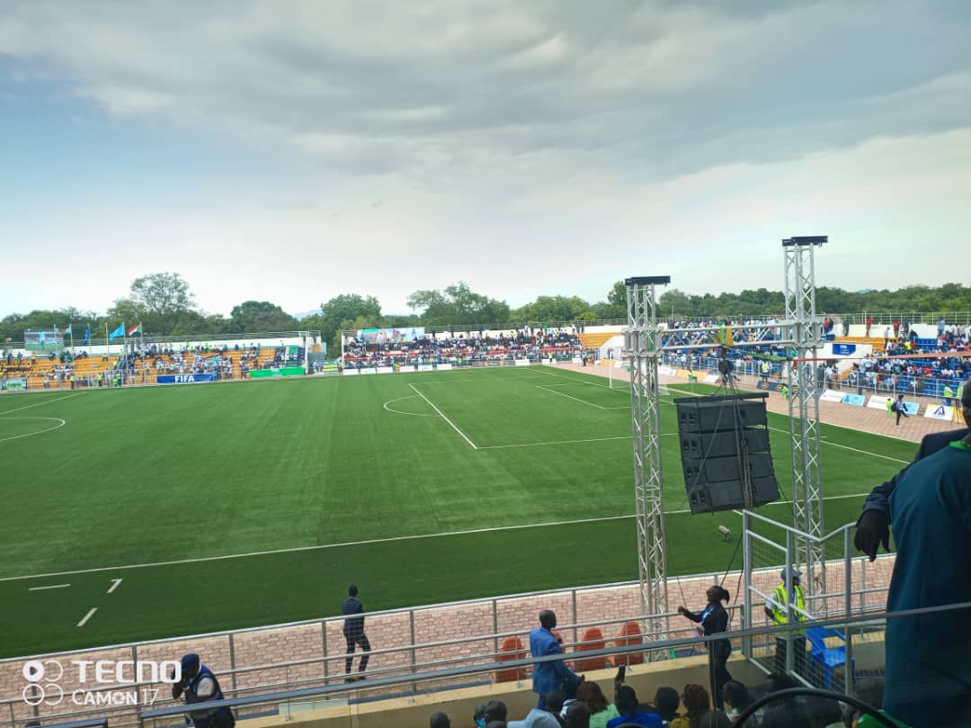 Thousands gather to witness the official inauguration of the Juba National Stadium