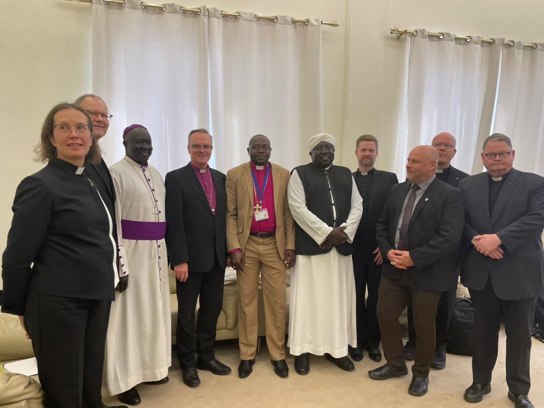 South Sudan Religious leaders welcome Archbishop of the Evangelical Lutheran Church in Finland