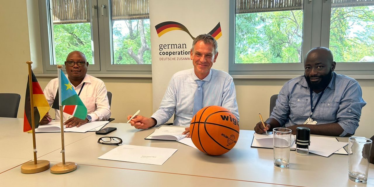 German Embassy Backs Youth Development with a Basketball Court in Juba