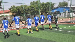 Blibd Footbal Players in Juba