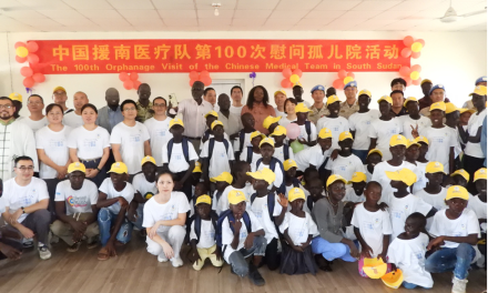 Chinese medical team, peacekeepers put a smile on orphans