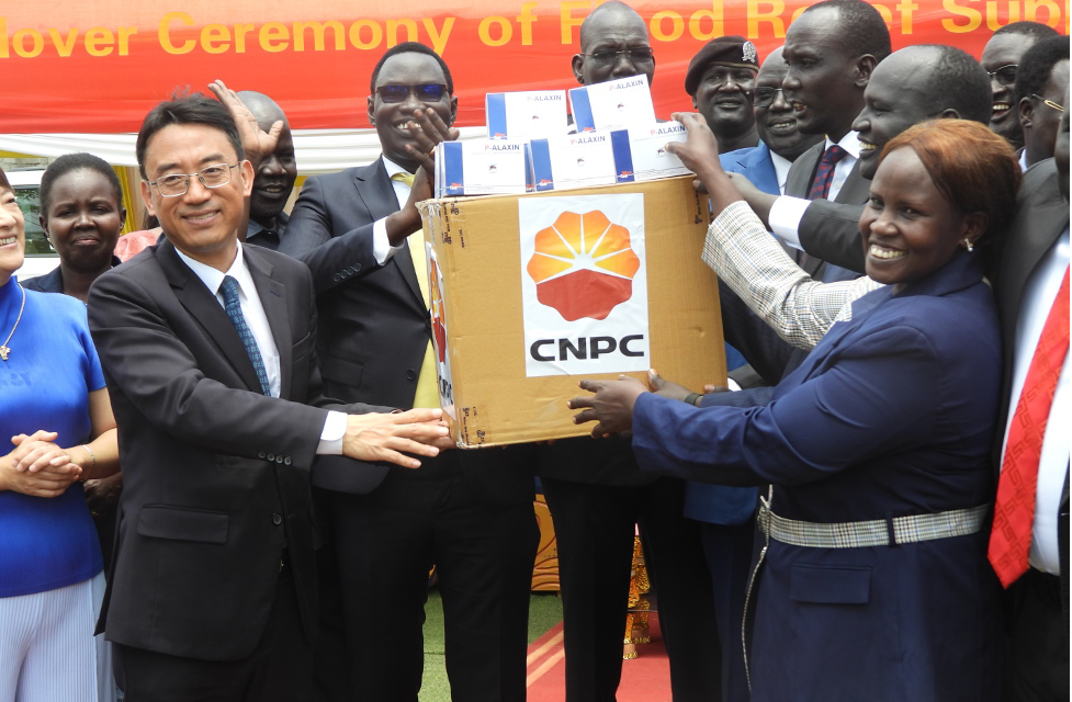 Chinese oil firm donates relief supplies to flood victims in Unity State