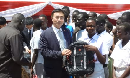 Chinese embassy donates textbooks, scholastic materials to Chinese built school