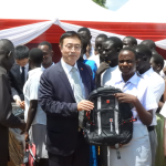 Chinese embassy donates textbooks, scholastic materials to Chinese built school