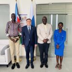 UJOSS discusses training opportunities for journalists with the Russian Embassy in Juba.